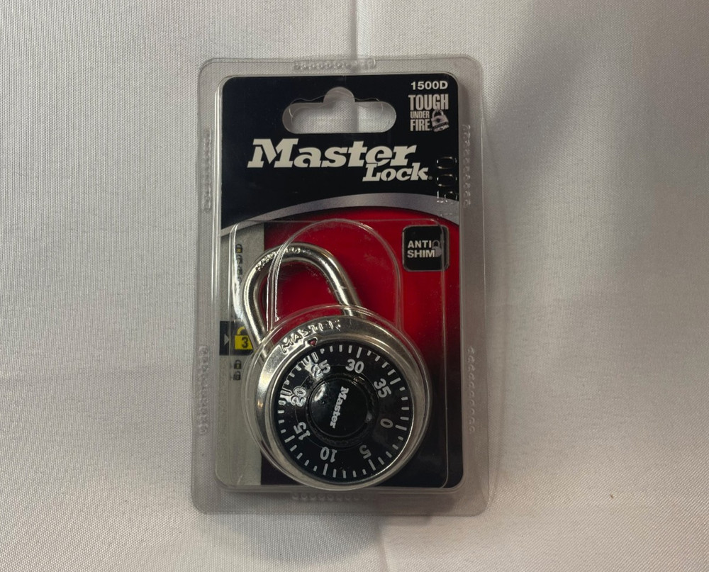 Master Lock Combination Dial Preset Padlock #1500D