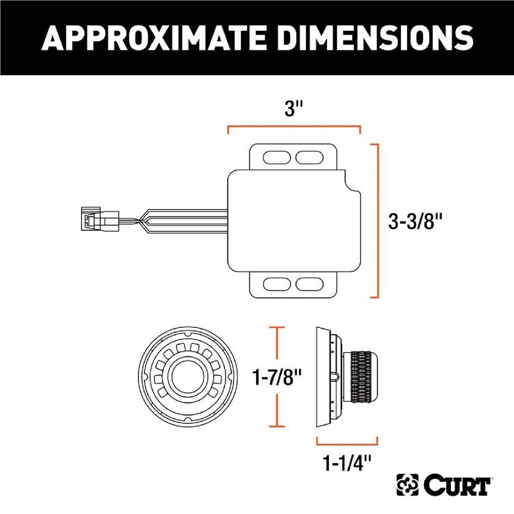 Curt 51170 Spectrum Integrated Proportional Trailer Brake Controller