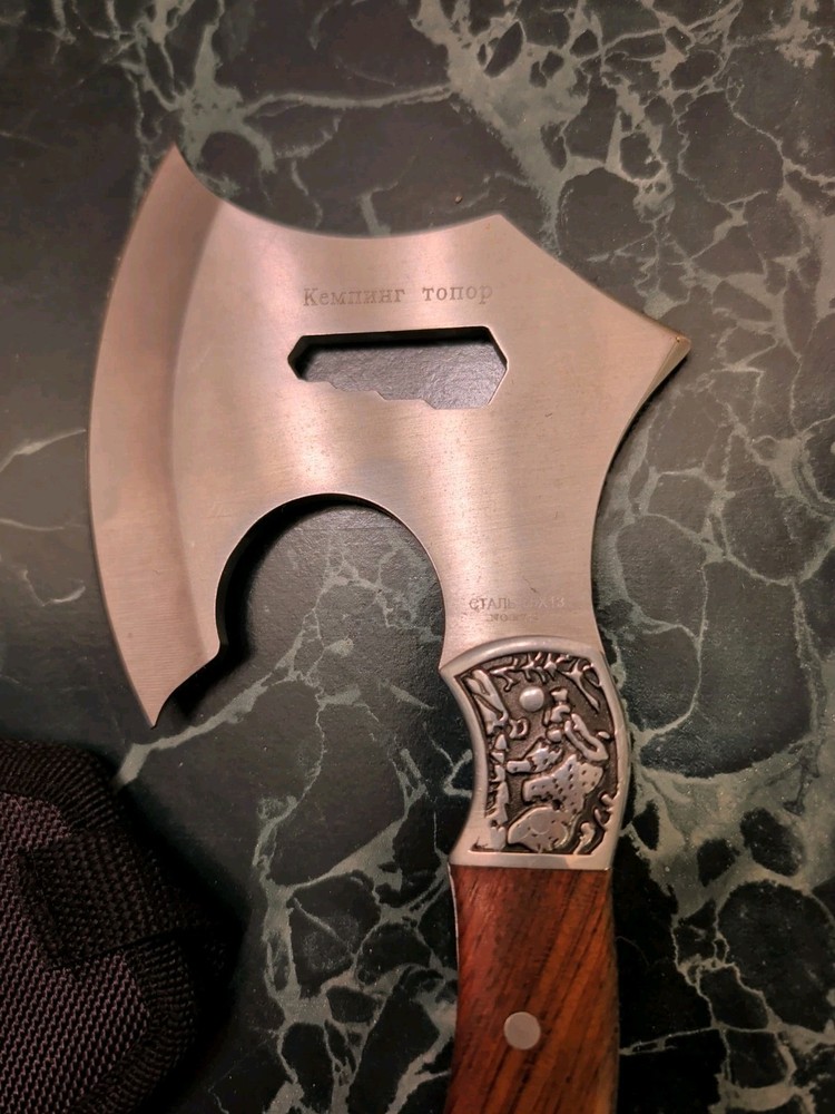 Signed Multi-Tool Hatchet With Case - Thick and Sturdy