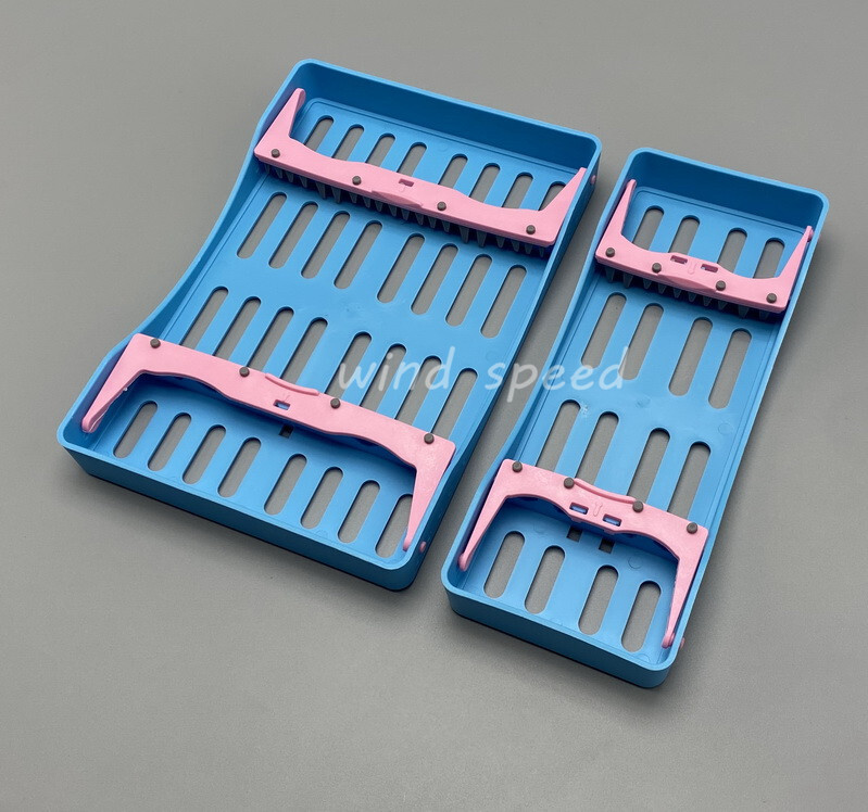 Plastic Sterilization Cassette Rack Box For 5/10 Dental Lab Surgical Instruments