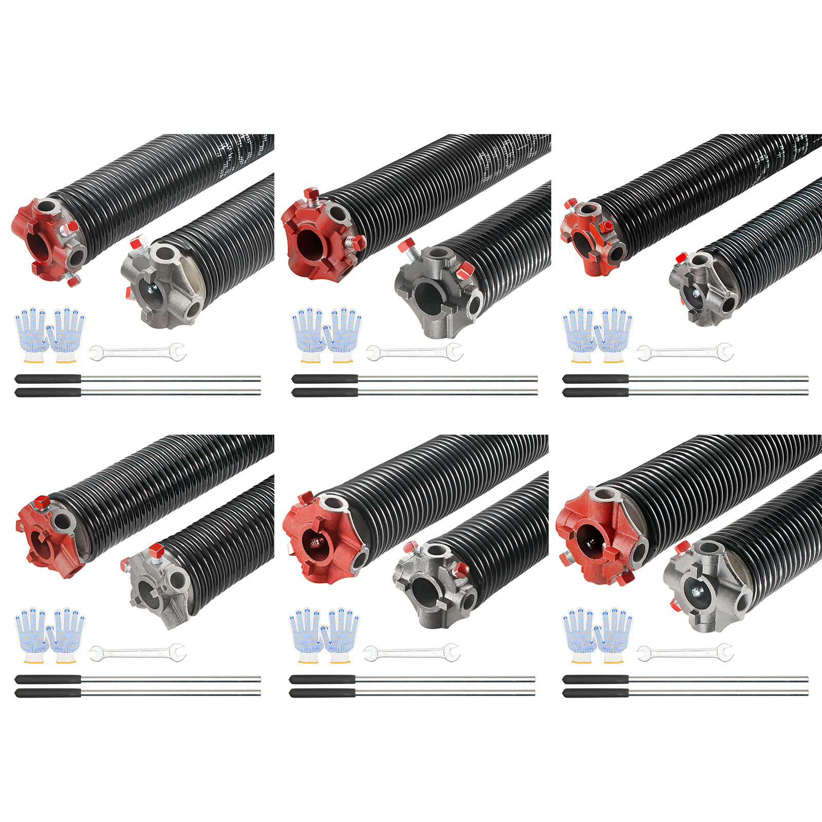 VEVOR Garage Door Torsion Springs Pair 22/23/24/28/29/30 inch with Winding Bars