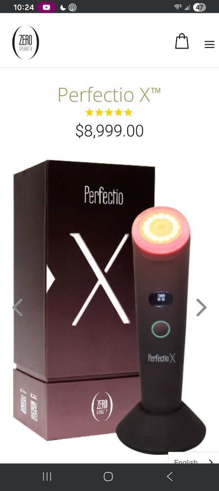 Zero Gravity Perfectio X LED Light Therapy Infrared Device Read Description!
