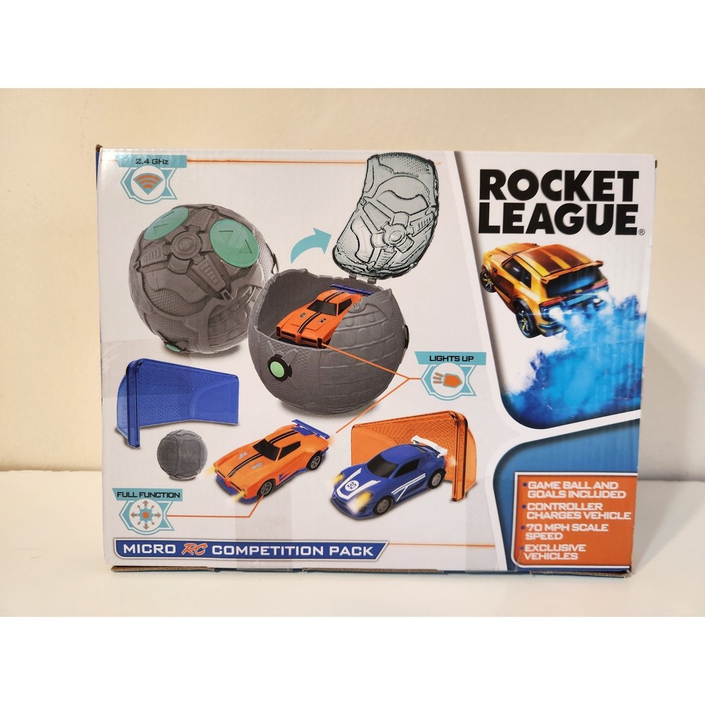 Rocket League Micro RC Competition Pack NEW! Lights Up! 2.4ghz RC Full Function