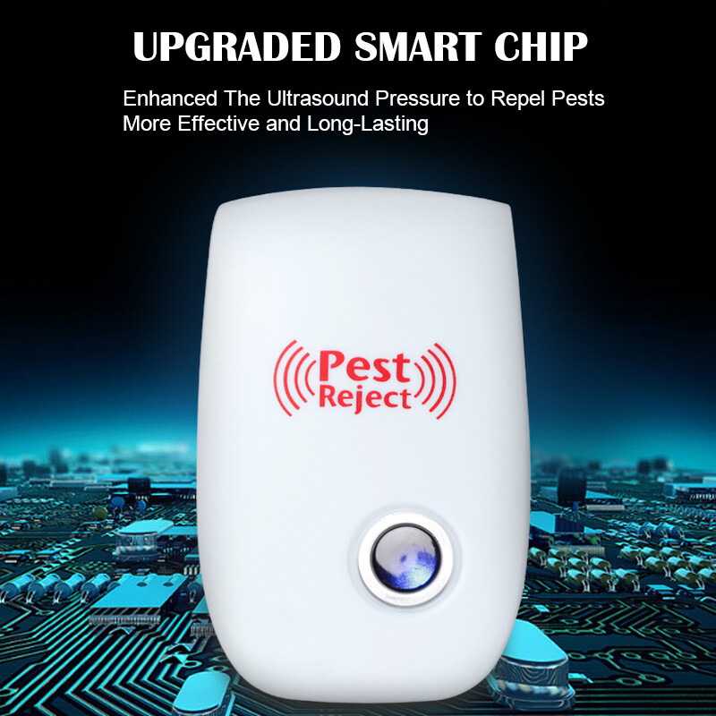 6 Pack Ultrasonic Pest Reject Control Electronic Repeller Mosquito Cockroach Rat