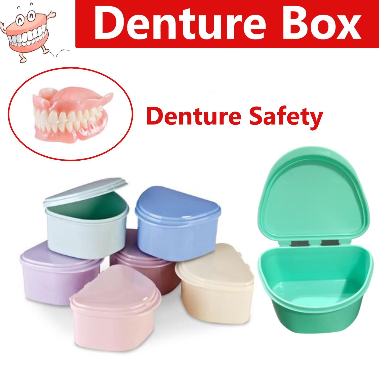 Dental Denture Box Storage Case - 3' Deep Ortho Deep Retainer Box Upto 400/Cs