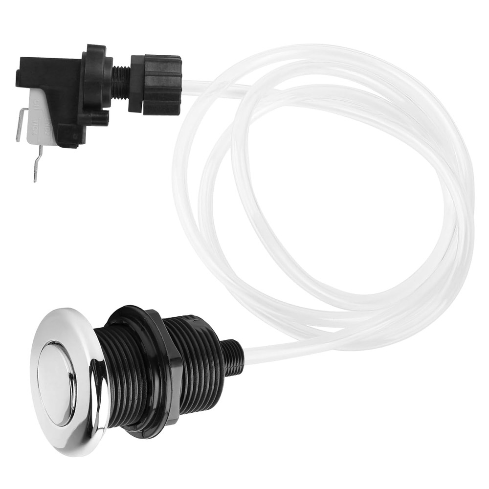 16A on off Push Button Switch Jetted Whirlpool Jet for Bath Tub Spa Garbage (Bla