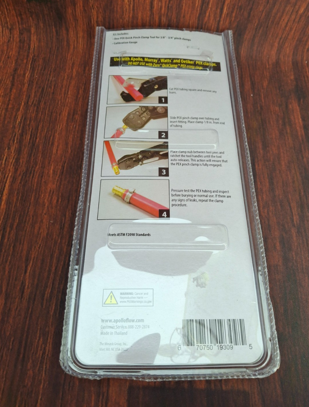 Apollo 3/8 in., 1/2 in. and 3/4 in. PEX-B Quick-Cinch Clamp Tool (Read)