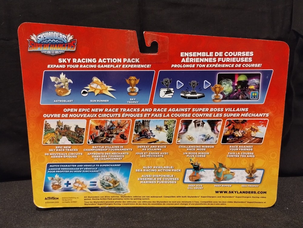 Skylanders Superchargers Sky Racing Action Pack Astroblast Sky Trophy Sun Runner