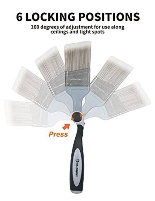 10 PC Paint Roller Kit-9 Inch Paint Rollers with Tray, Extendable Paint