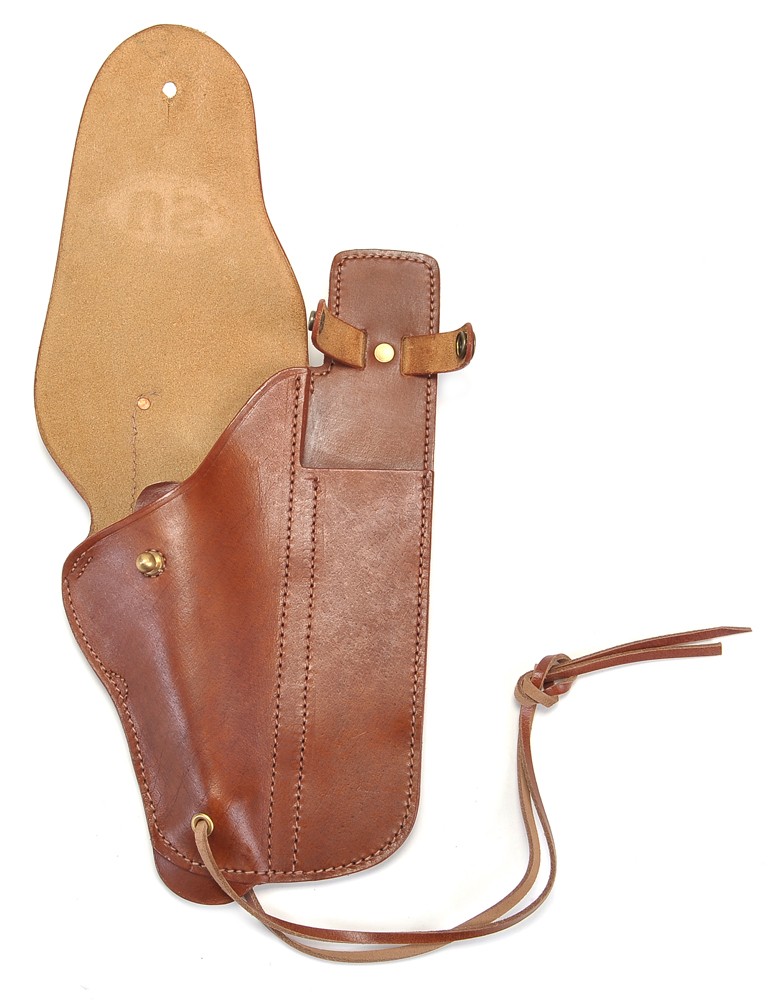 US WW2 M1916 Colt 1911 .45 Holster and Ka-Bar Sheath Premium Drum Dyed Leather