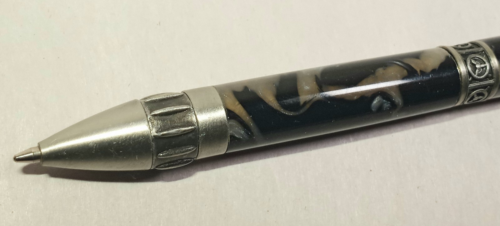 Aviation Airplane Propeller Twist Pen – Black Marble Granite Pilot Gift Pen READ