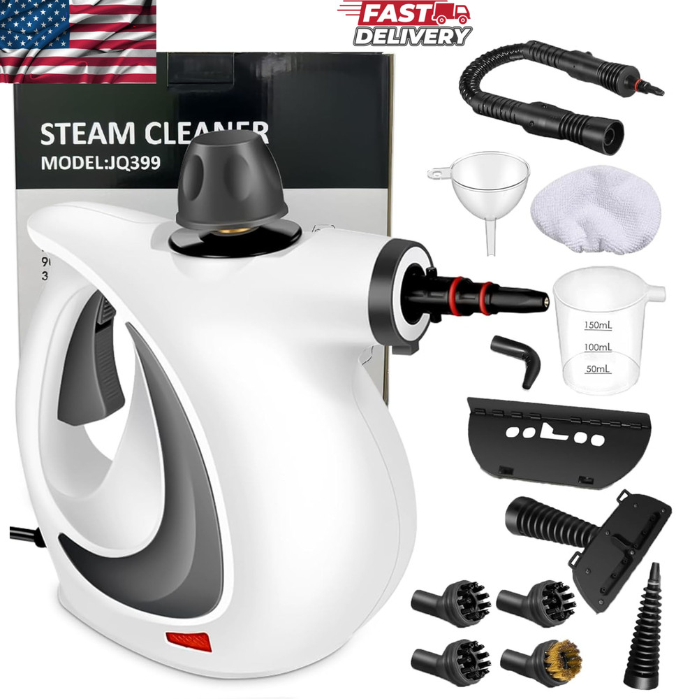 Pressurized Handheld Steam Cleaner Multi-Surface Steamer with 12Pcs Cleaning Kit