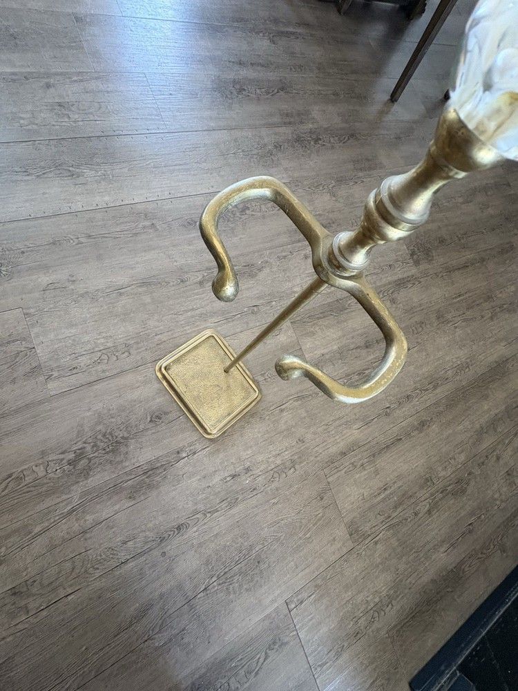 Fireplace Base PLATED Brass / Art Sphere USED.