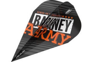 Target Barney Army Black Dart Flights