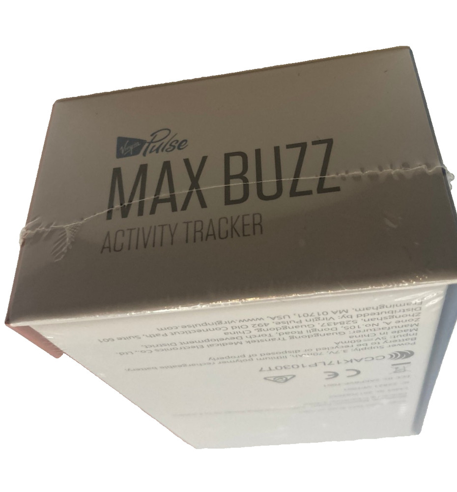 Virgin Pulse Max Buzz Activity Tracker - Black NEW Free Post