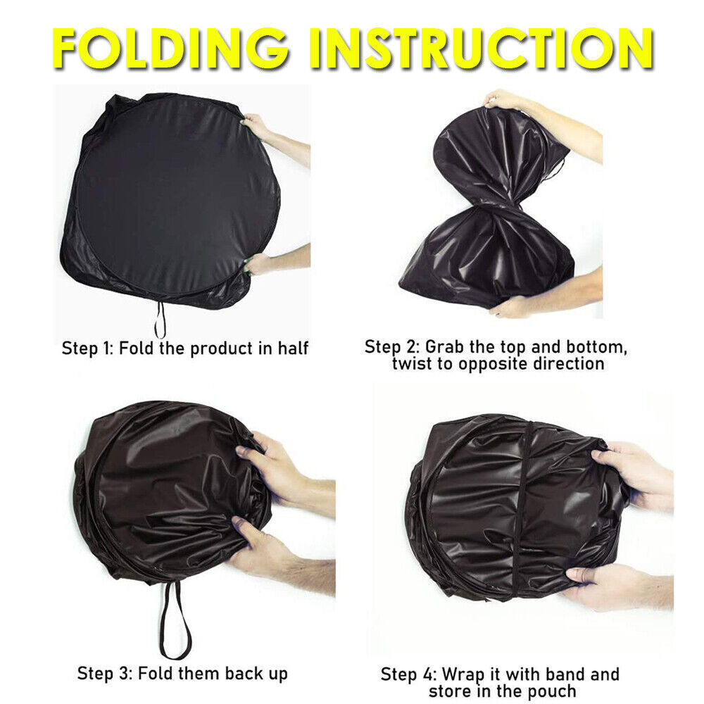 Foldable Car Windshield Sun Shade Cover Front Window Screen Visor UV Protection