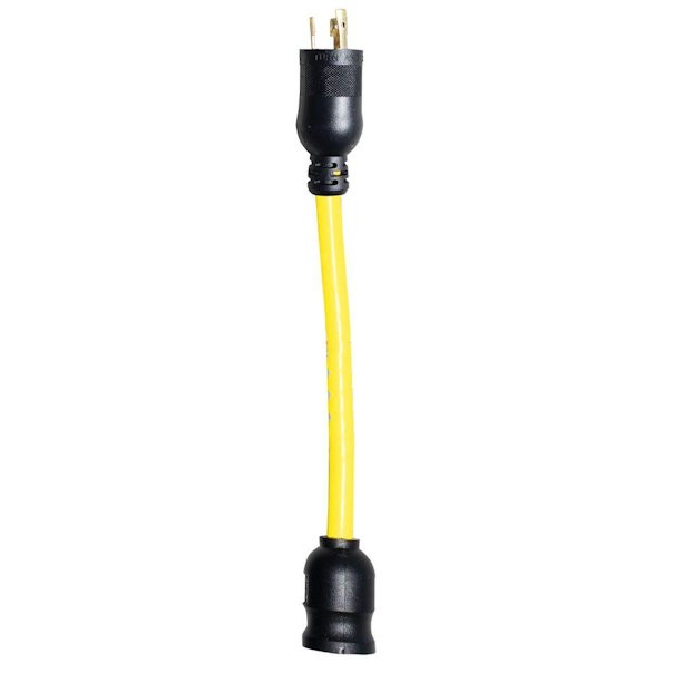 Utilitech Locking "Y" Adapter Cord Standard Outlet, 9 in