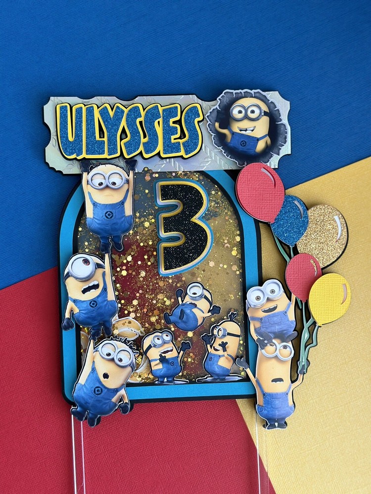 Minions Inspired Cake Topper