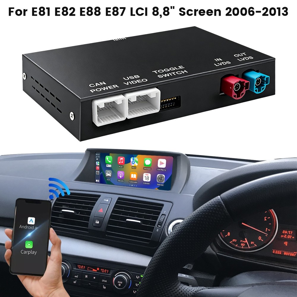 For BMW 328i 2008-2013 CIC System Wireless Apple Carplay Android Auto Module