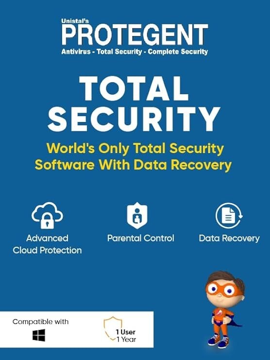 Protegent Total Security (Windows)Latest Version | 1 User,3 Years Email Delivery