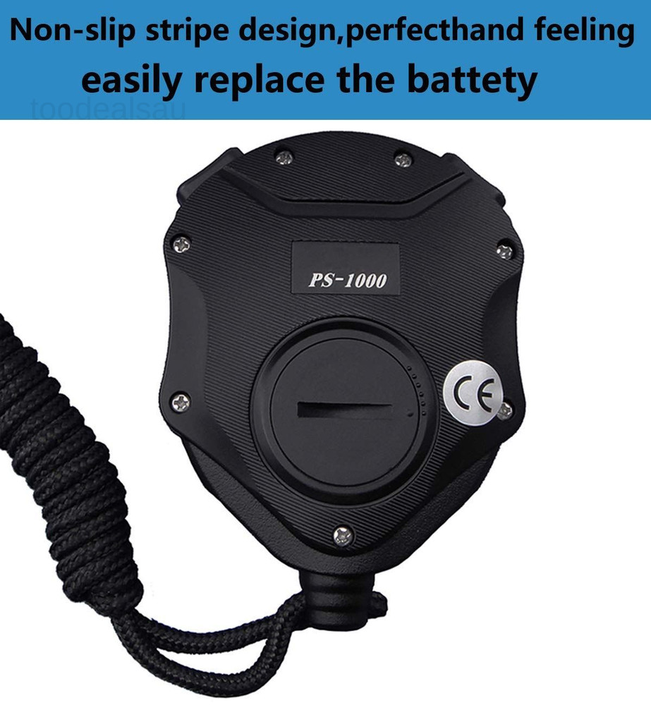 Digital Stopwatch Timer with Back 2.45x3.42x0.8, 100 Lap-backlight-black