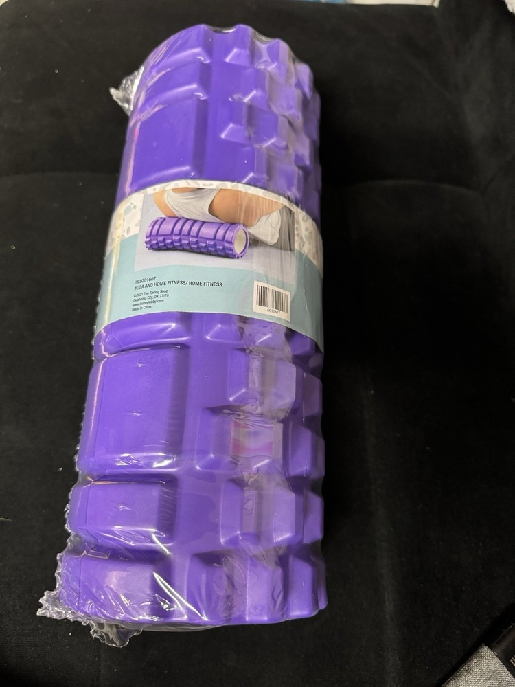 Rumble Roller Basic Bumpy Foam Roller, Strong Core Foam Roller Purple New