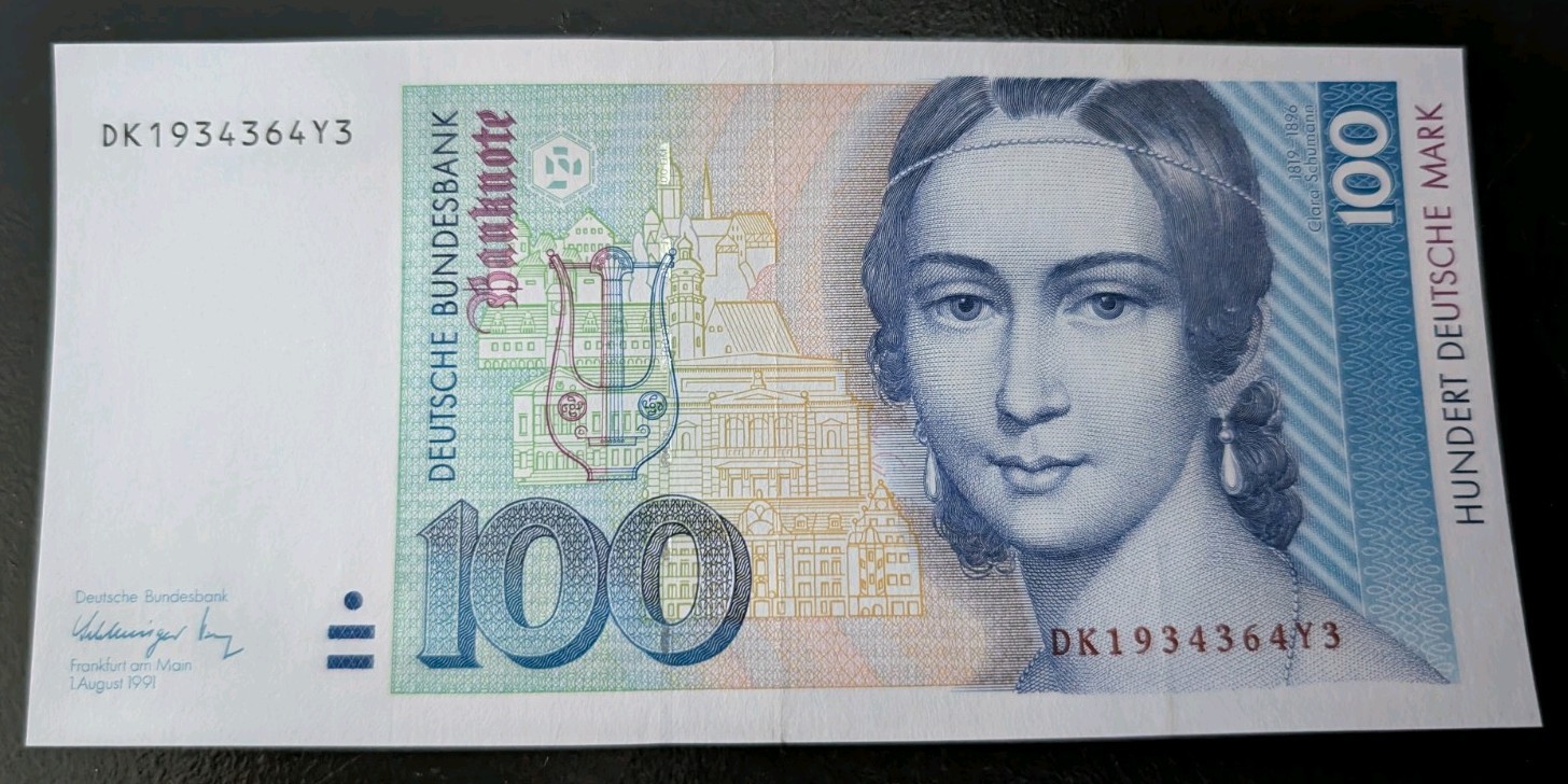 Germany Federal Republic 100 Deutsche Mark, 1991 Very Good Condition