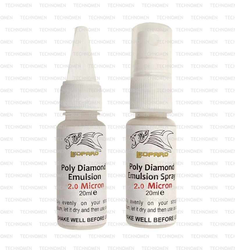 2.0 MICRON POLY DIAMOND EMULSION SPRAY STROPPING SHARPENING HONING POLISHING