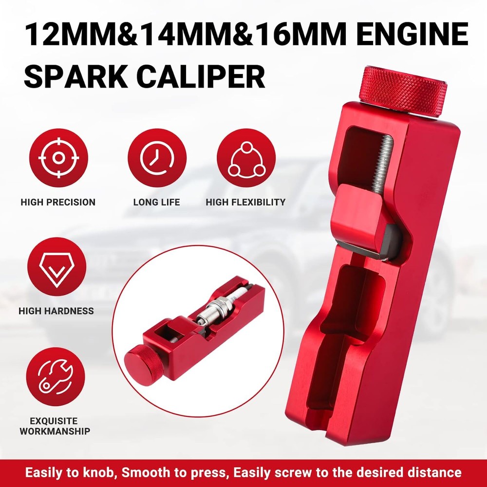 Universal Matte Engine Spark Plug Gap Tool Gapping Gapper 10mm 12mm 14mm 16mm