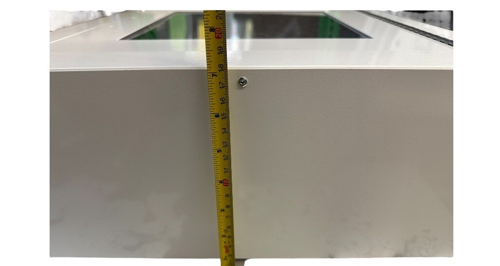 Emergency Defibrillator metal wall cabinet, white