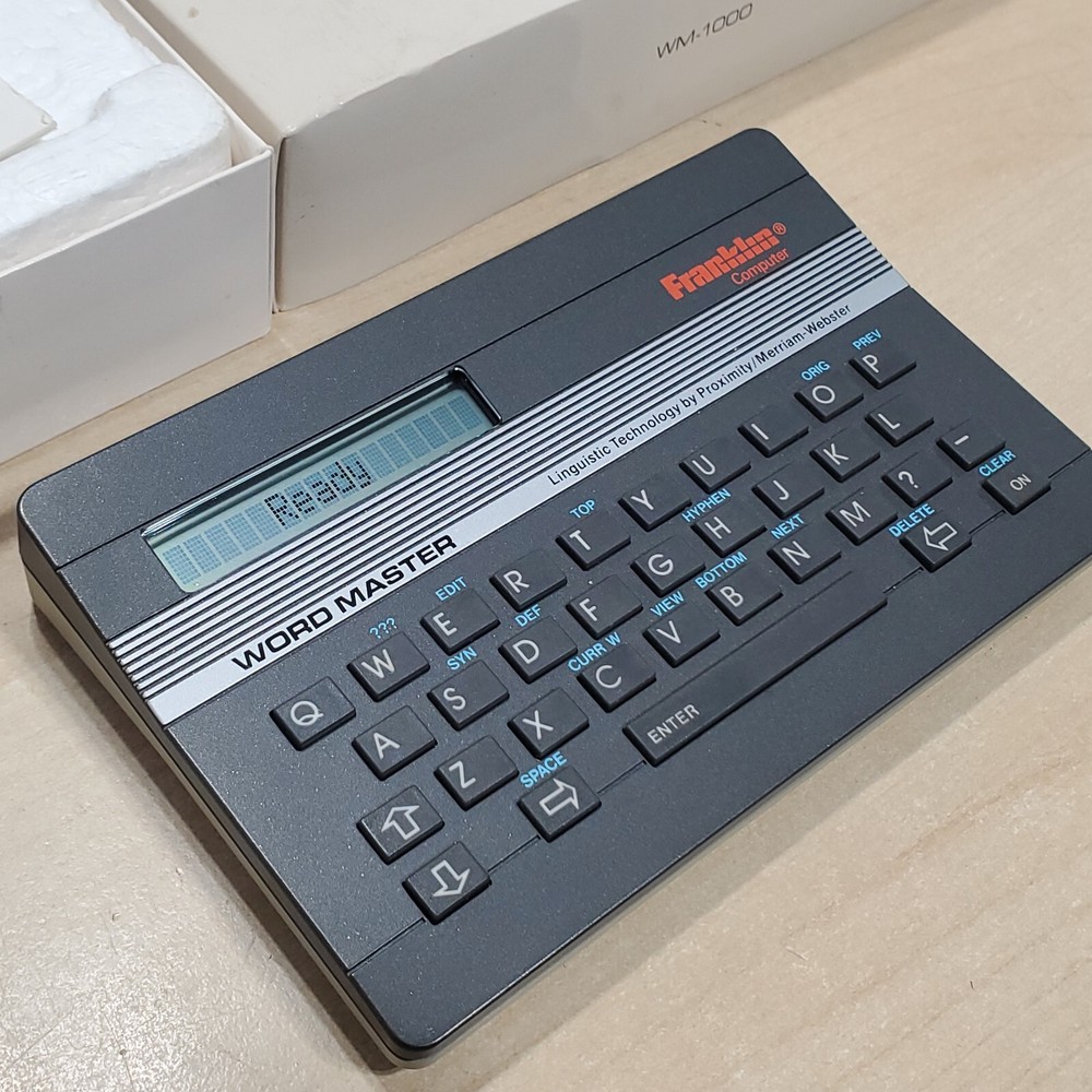 Franklin Wordmaster WM-1000 Electronic Spell Checker Thesaurus TESTED