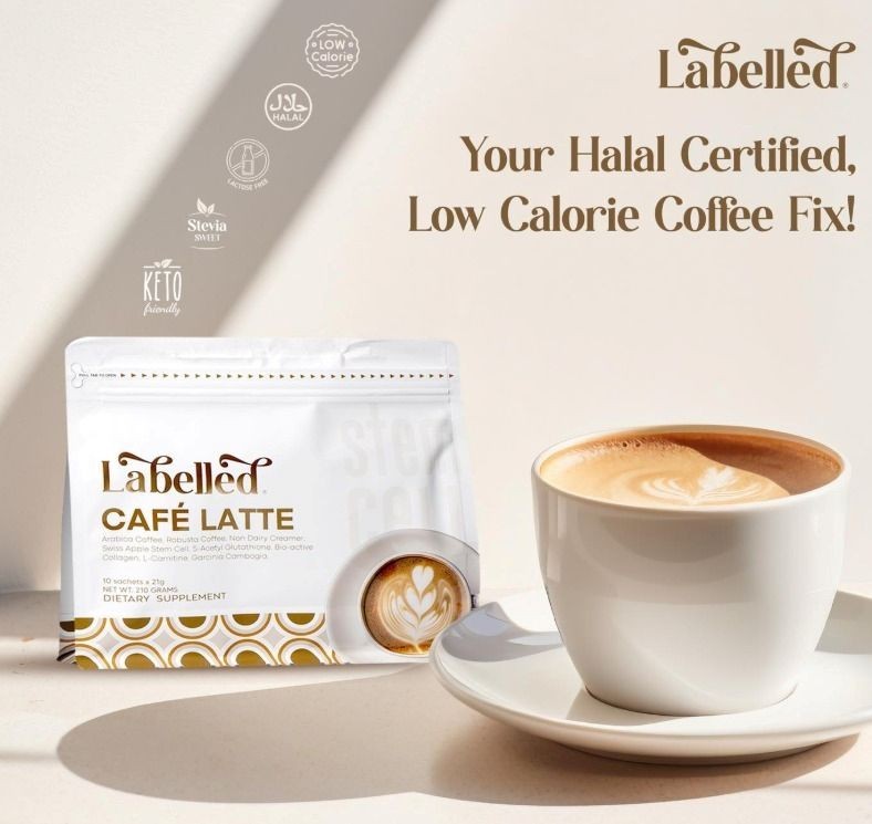 Labelled Café Latte Coffee (10 sachets)