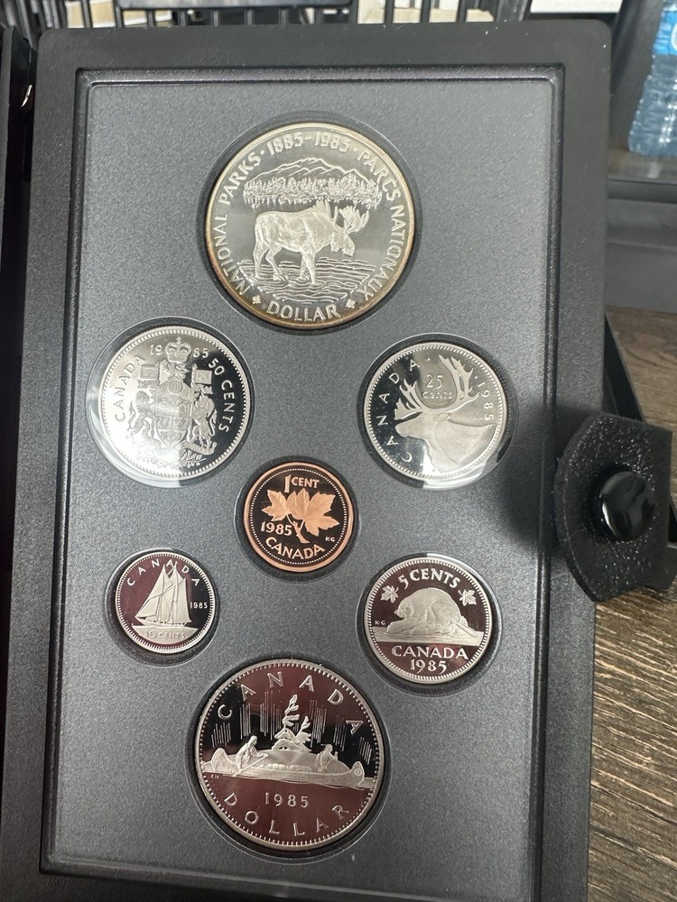1985 Canada Proof Set - w/ Special Edition Parks Silver Dollar