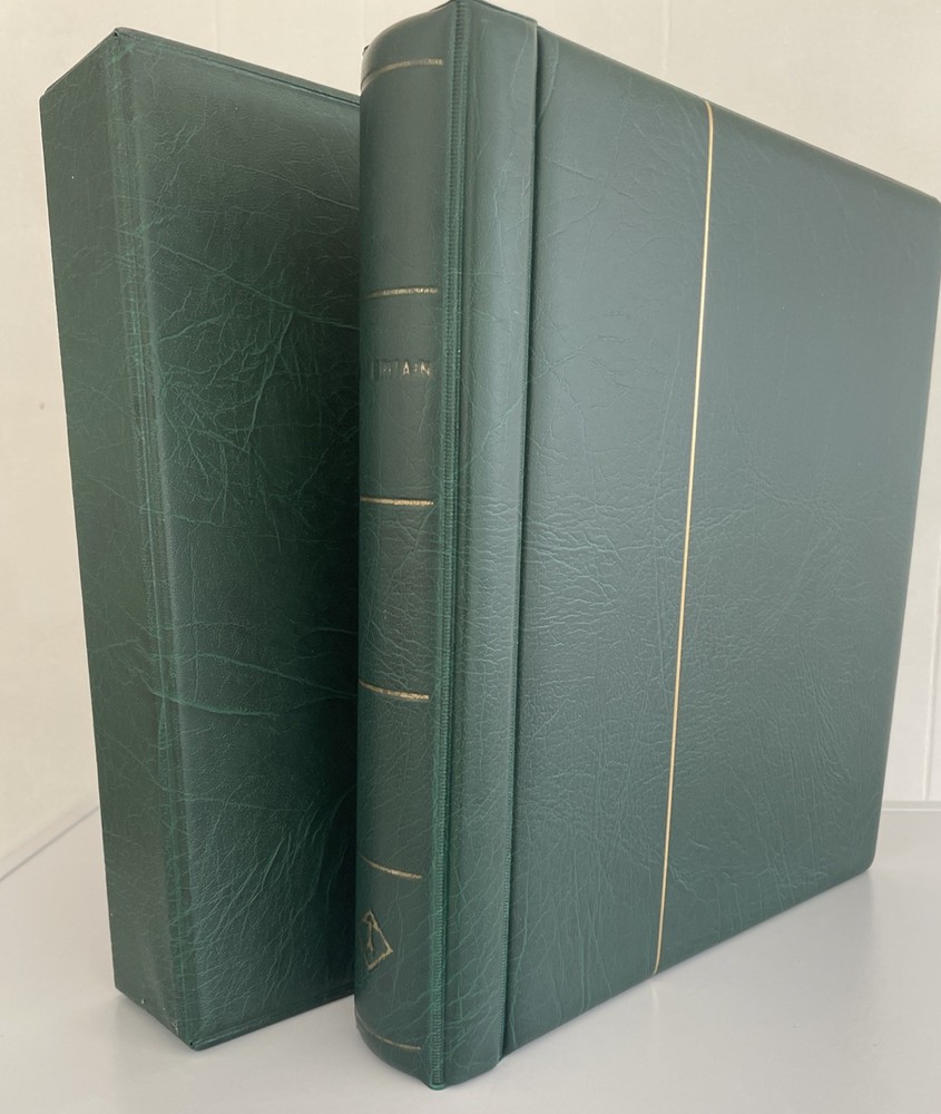 Leuchtturm ‘Perfect’ Lighthouse Large Stamp Collection Binder & Slipcase Green