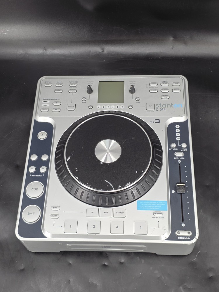 Stanton C314 CD Player DJ Turntable ( FOR PARTS ) Silver