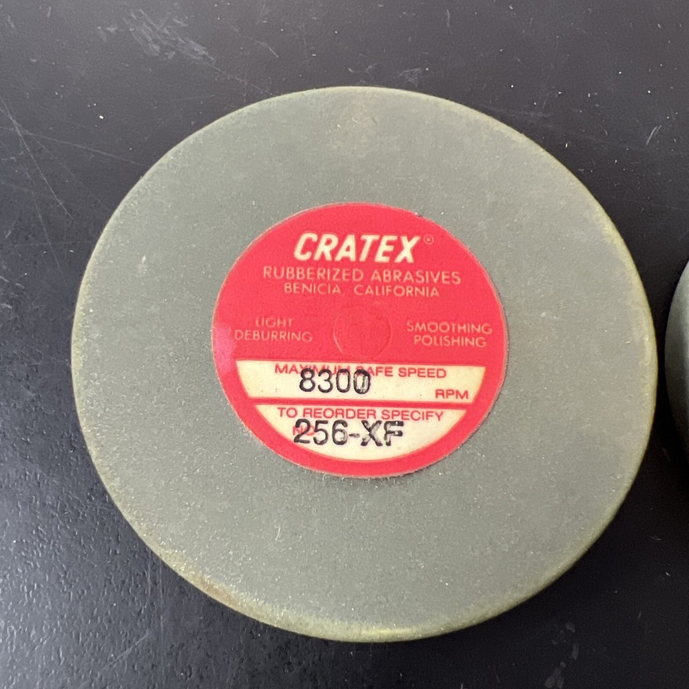 2pc CRATEX 256-XF Rubberized Abrasive Wheels