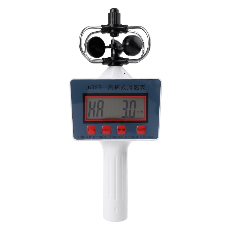 Digital Windspeed Meter Gauge Multi-Function Air Meter Instrument Test