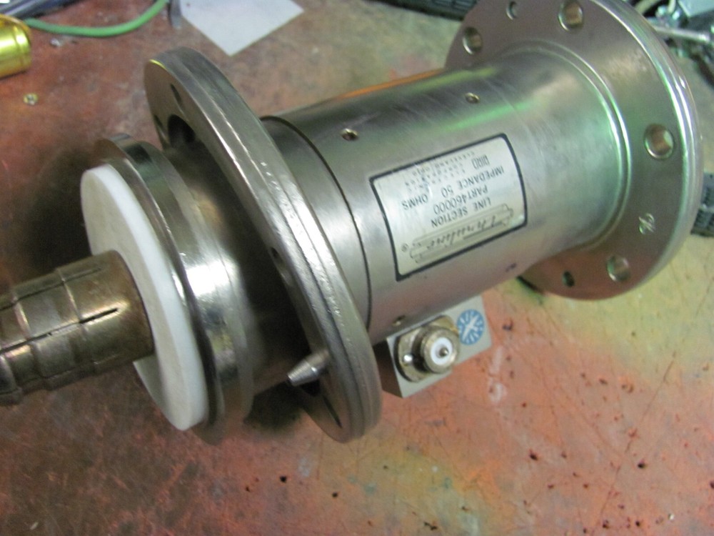 BIRD THRULINE LINE SECTION PART 460000 3 1/8 WATTMETER COUPLERWITH 2 BULLETS 50