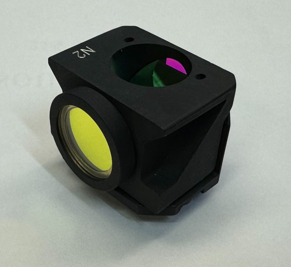 Leitz N2 Cube Filter Block For Ploemopak Fluorescence Microscope Green