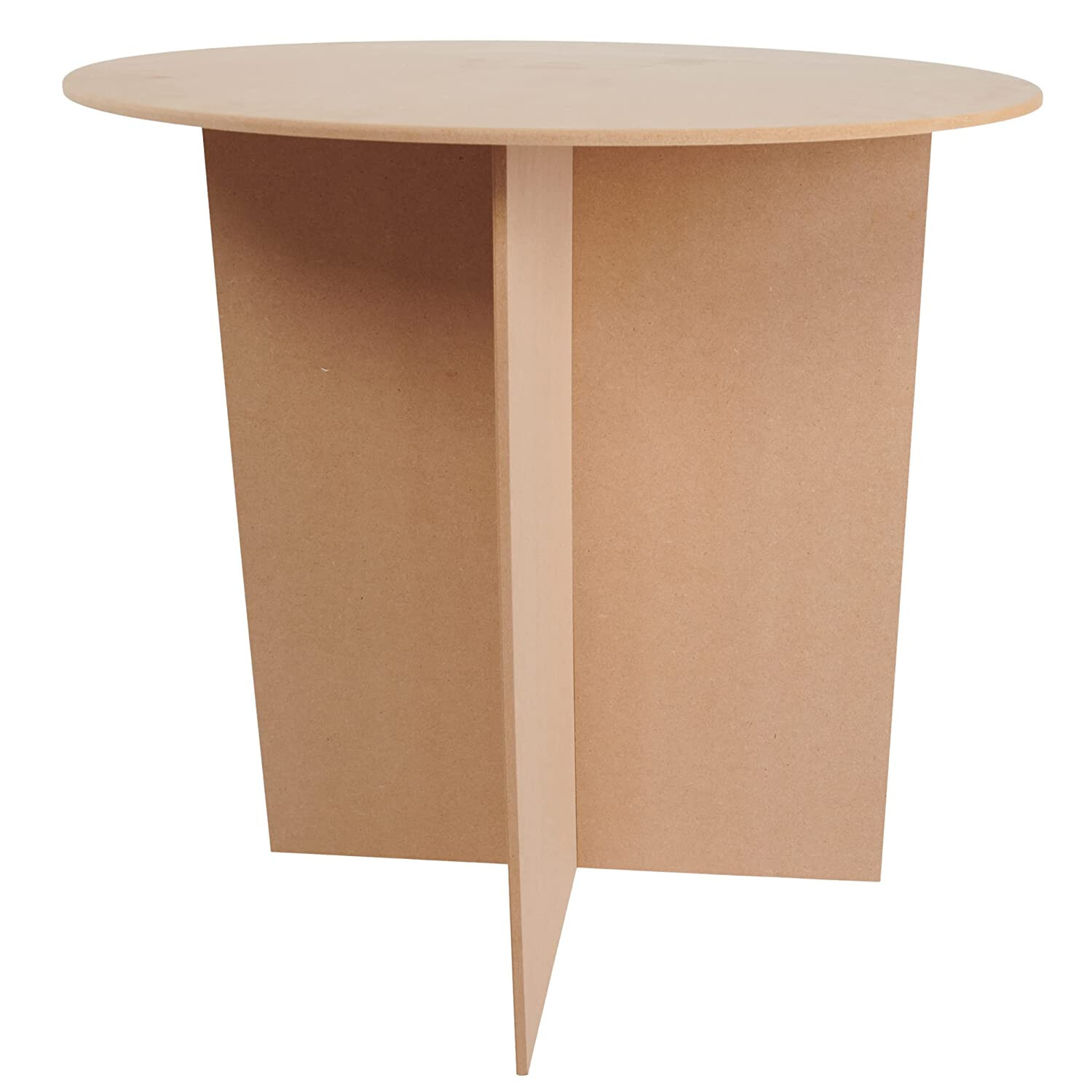 Table 30" Round Wood Display MDF 250 Pound Capacity 29 7/8” High Merchandise