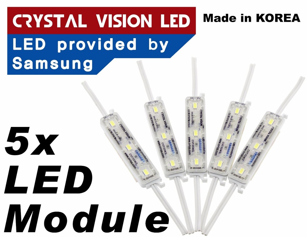 Crysta Vision LED for Motorcycle Light Strips Kit Engine-Bay Bright White 12V