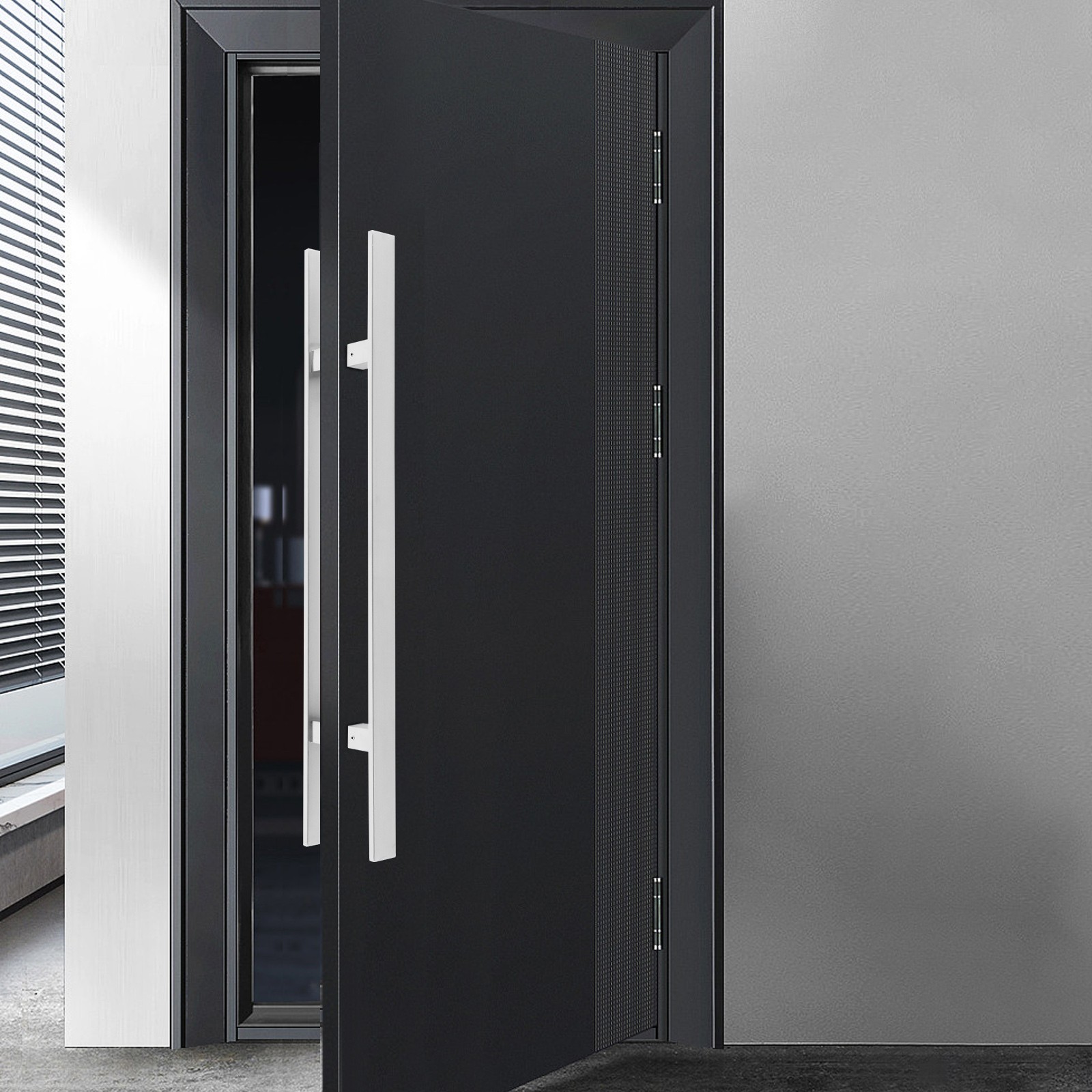 Dual Sided Push Pull Door Handle H-Shaped Stainless Handle Sliding Door Handle