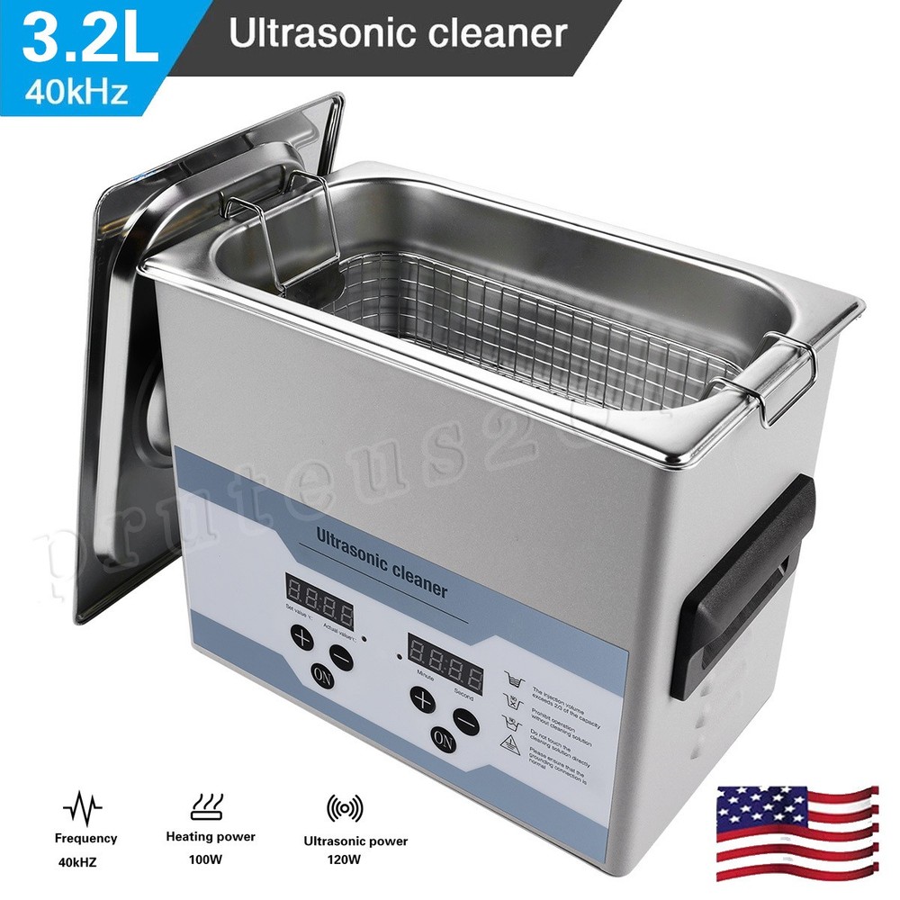 3.2L Ultrasonic Cleaner with Timer Heating Machine Sonic Cleaner