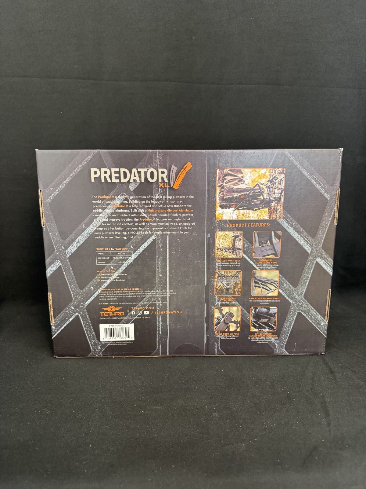 Tethrd Predator V XL Saddle Hunting Platform New