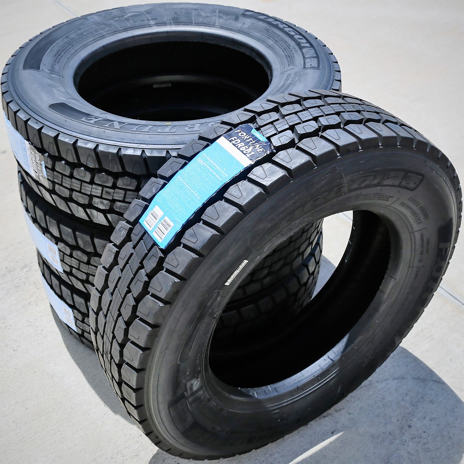 4 Tires Fortune FDR601 ET 225/70R19.5 Load G 14 Ply Drive Commercial