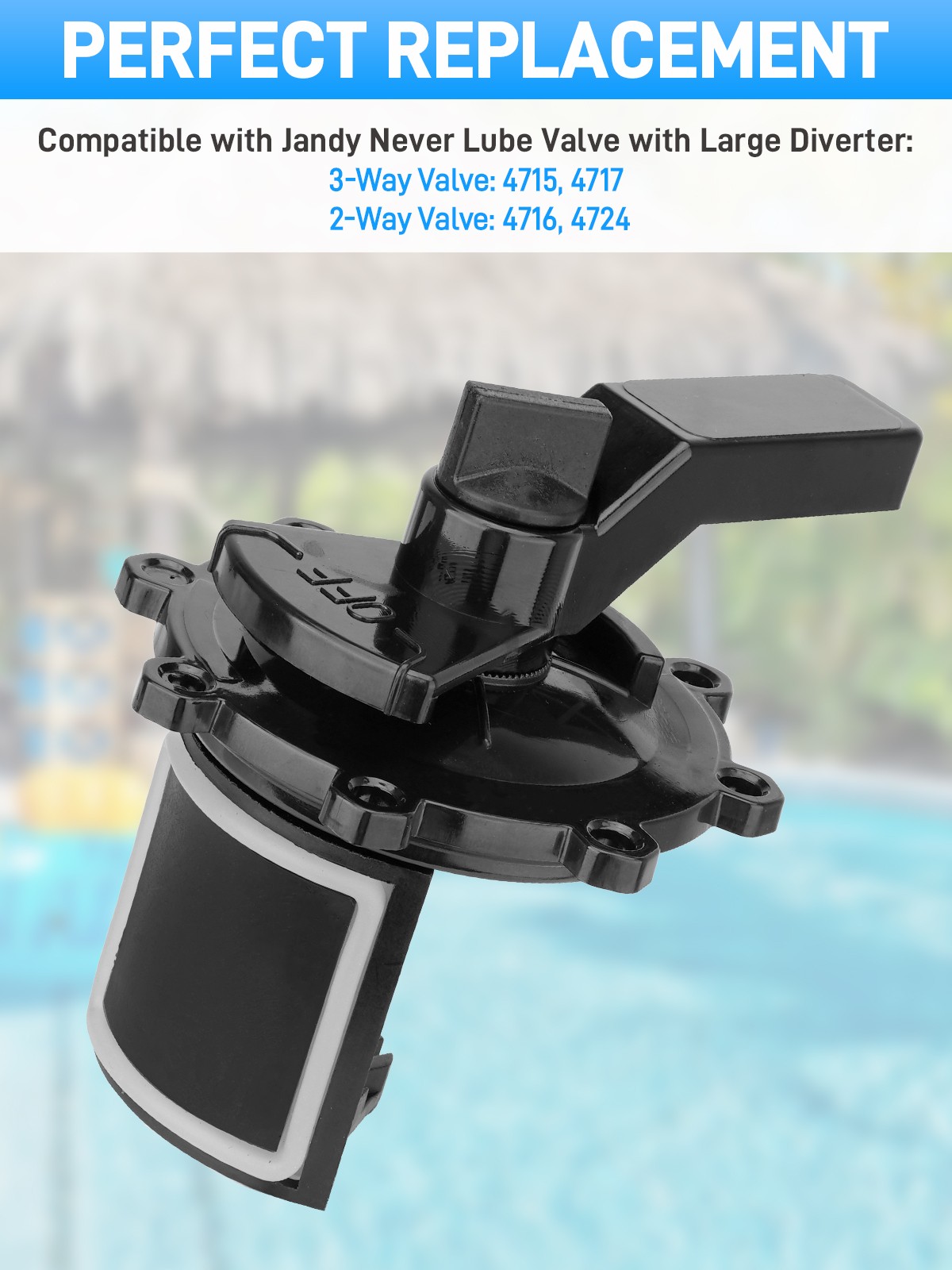 2PCS Pool Diverter Valve 4720 Rebuild Kit Complete For Zodiac Jandy 2-way/3-way