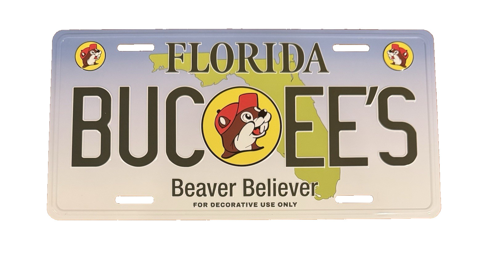 Buc-ees Florida Collectible Booster License Plate