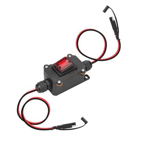 12V Inline Power Switch, 12AWG Power Header Switch SAE to SAE Cable Wiring