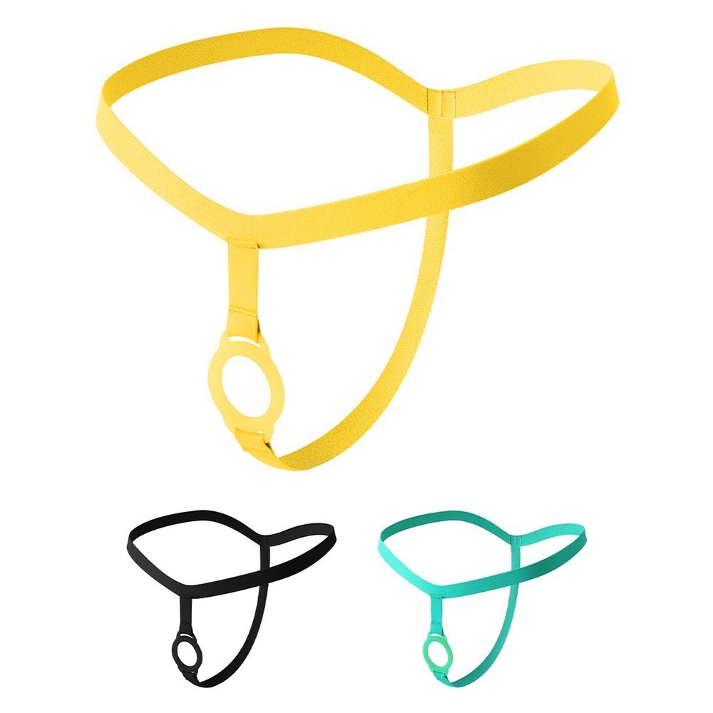 Mens Comfortable Elastic Cockstrap Underpants G Strings Polyester Breathable