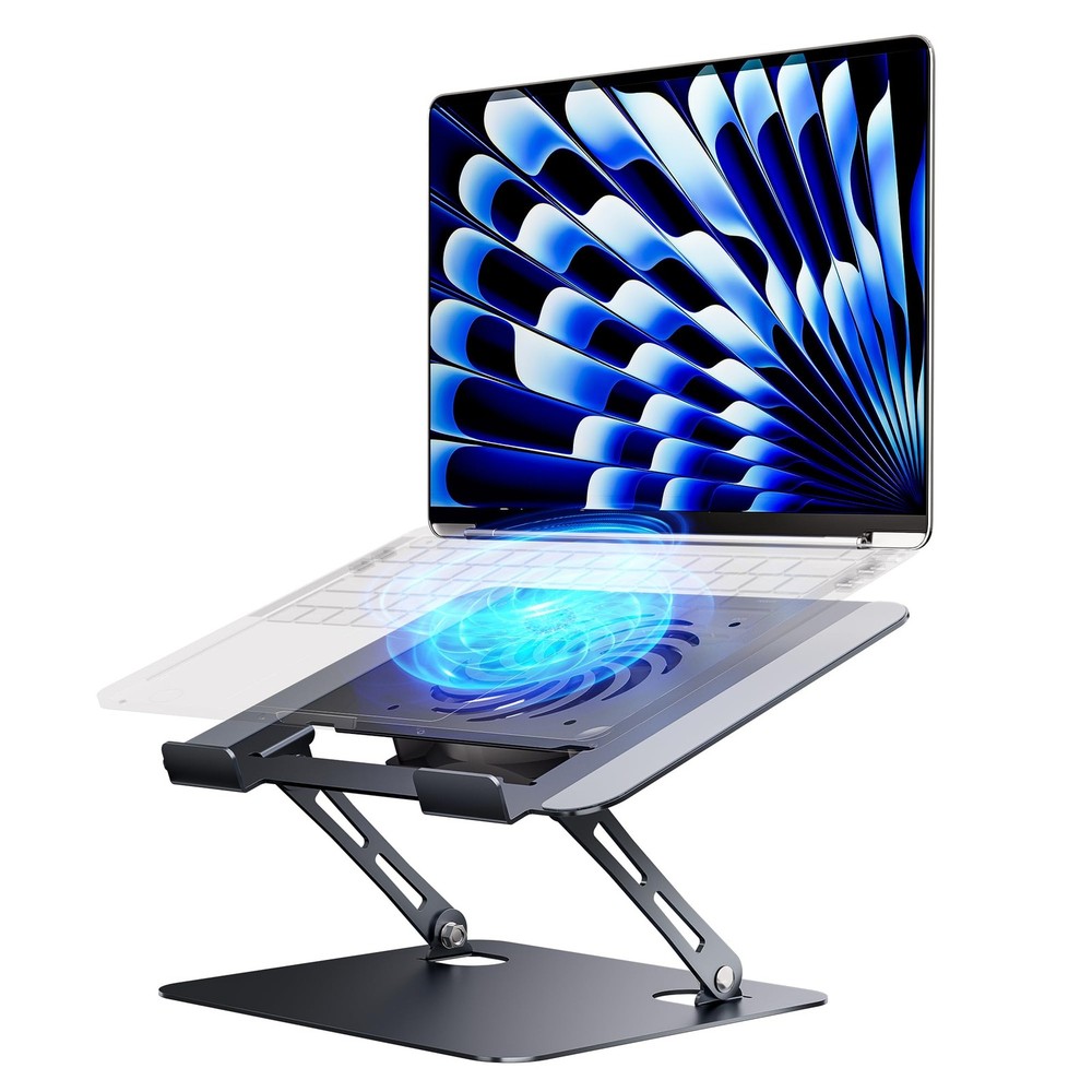 Laptop Stand - Adjustable Ergonomic Laptop Riser, Portable Foldable Aluminum ...